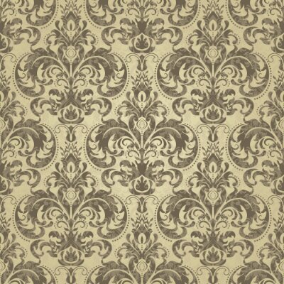 Tapete Hintergrund im Barockstil. Muster-Design, dekorative Retro-Dekor, Vektor-Illustration.