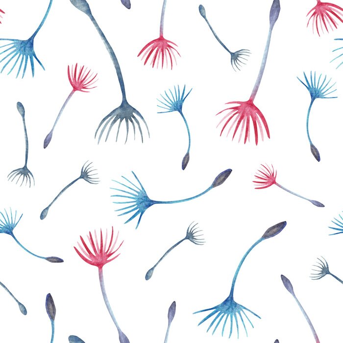 Tapete In der Luft schwebende Pusteblumensamen