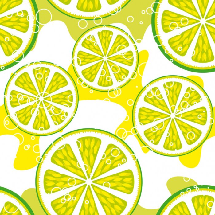 Tapete In Scheiben geschnittene Zitrone