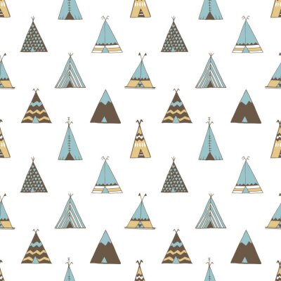 Tapete Indianer-Tipi