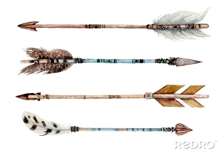 Tapete Indische Pfeile Boho