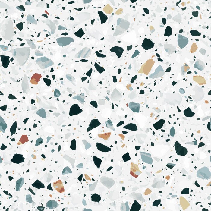 Tapete Italienisches Terrazzo-Muster