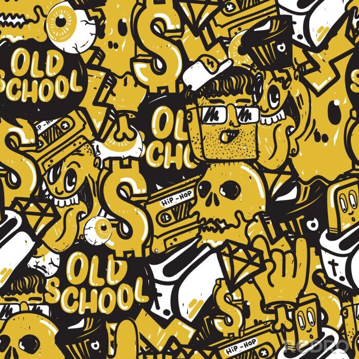 Tapete Jugend-Oldschool