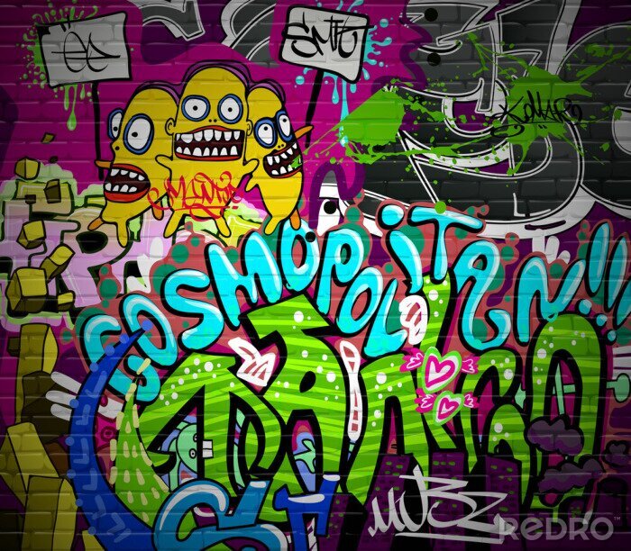 Tapete Jugendgraffiti Hip-Hop