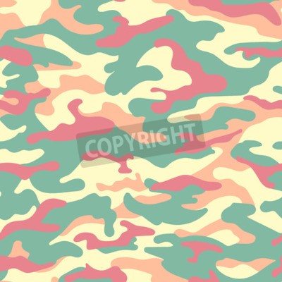 Tapete Jugendliches buntes Tarnmuster