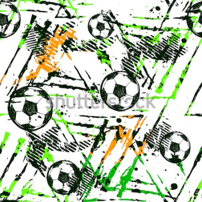 Tapete Jugendliches Fußballmotiv Grunge