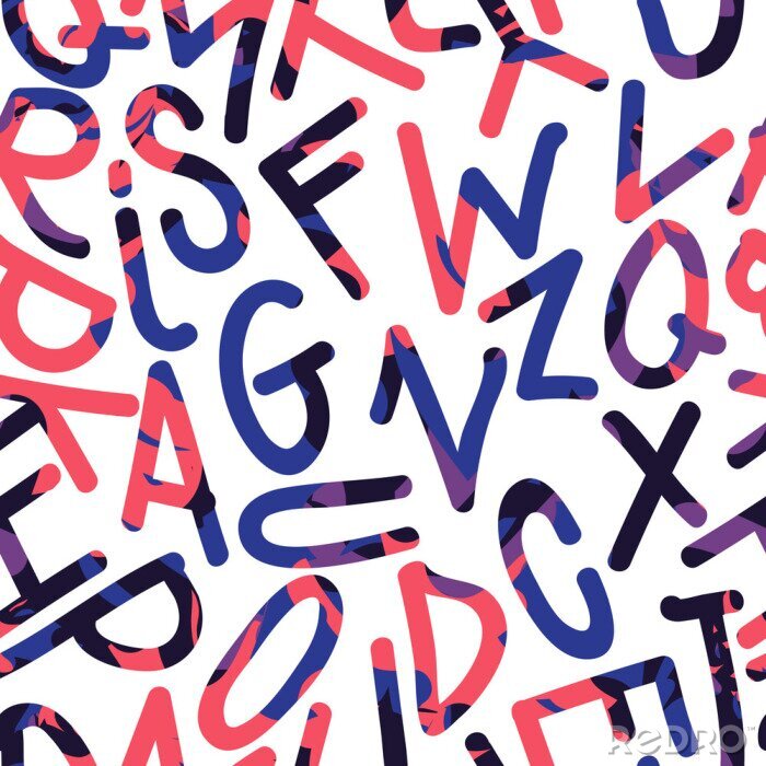 Tapete Jugendliches Wandalphabet