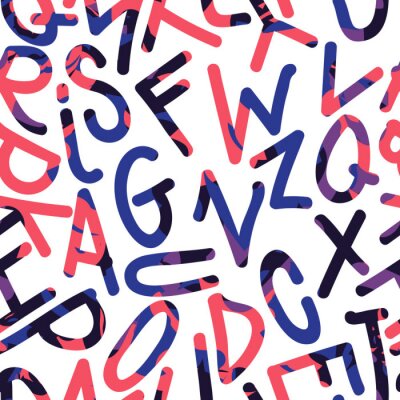 Tapete Jugendliches Wandalphabet