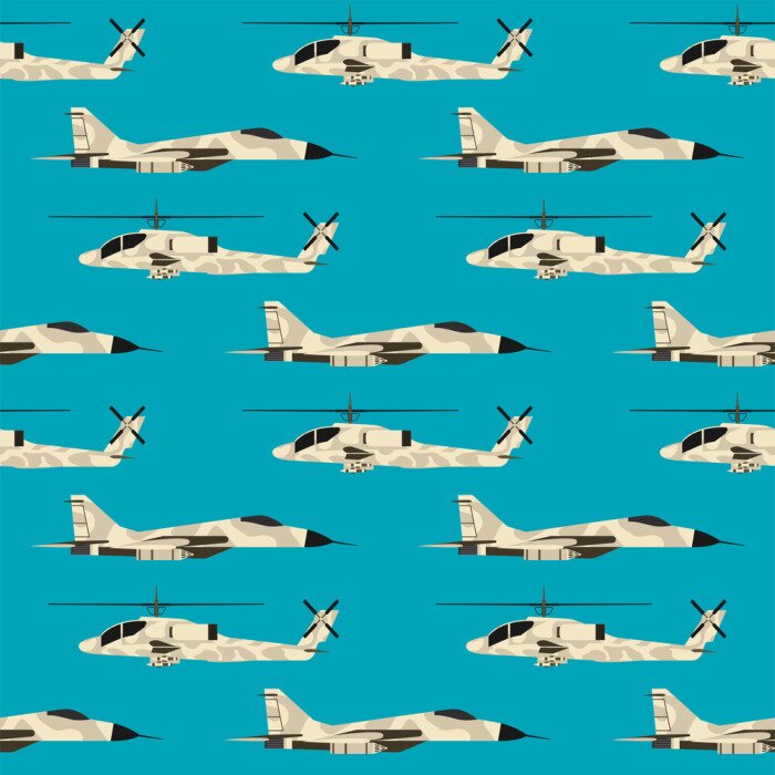 Tapete Kampfflugzeuge am Himmel