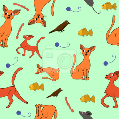 Tapete Katze oder Chihuahua