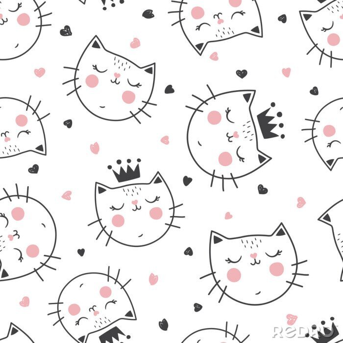 Tapete Katzen in Kronen