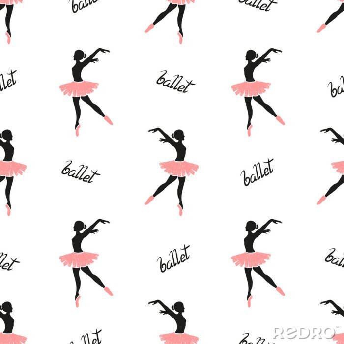 Tapete Klassische Ballett-Haltung