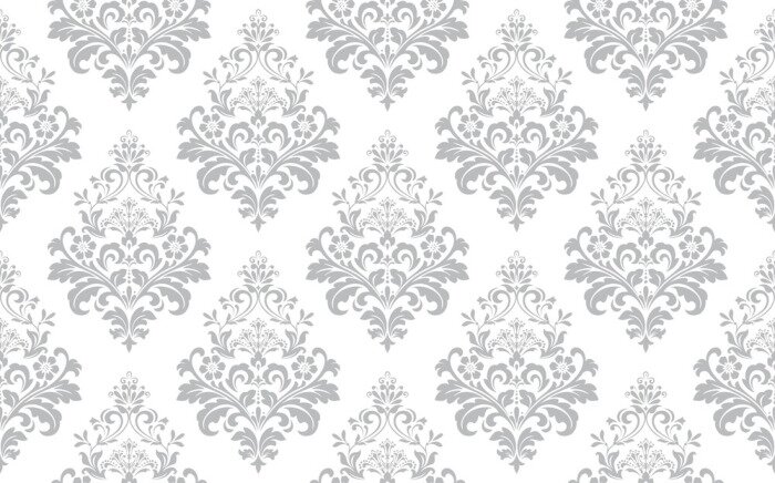 Tapete Klassische Damastverzierung