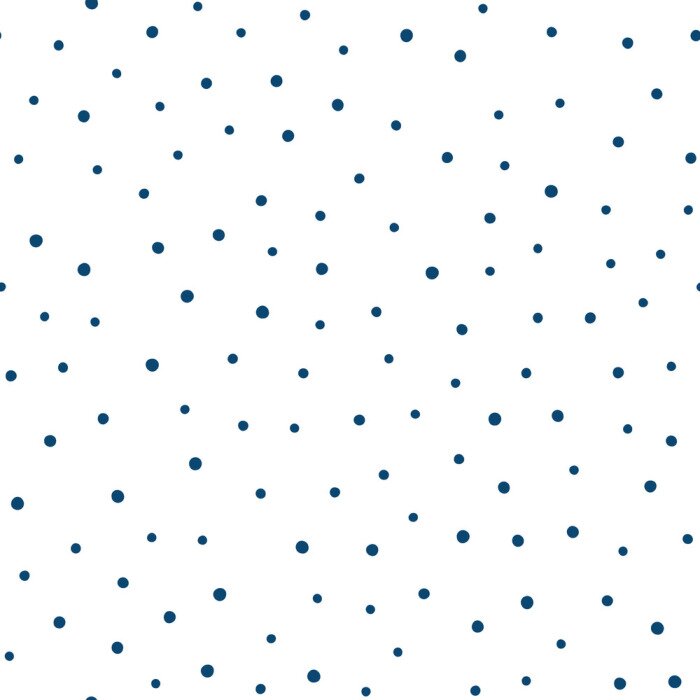 Tapete Kleine dunkelblaue Punkte auf weißem Hintergrund
