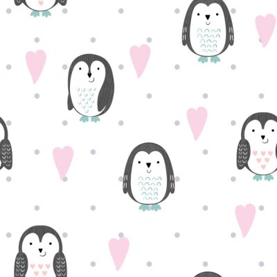 Tapete Kleine Pinguine