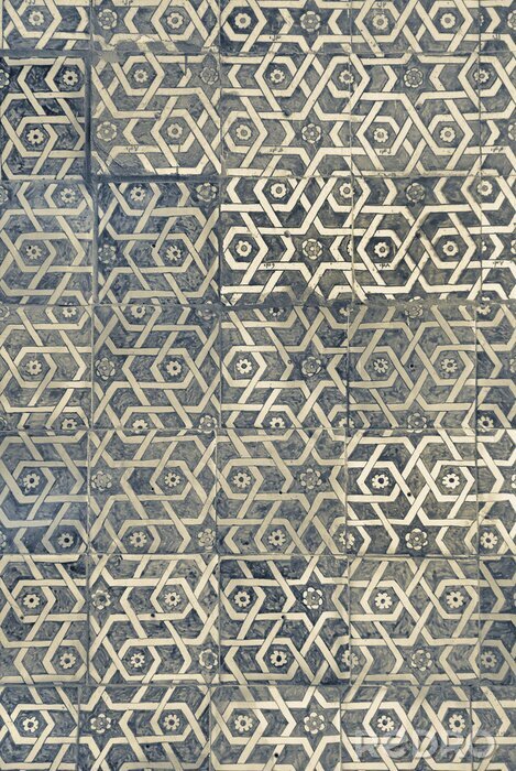 Tapete Kleines ornamentales Motiv mit Sternen