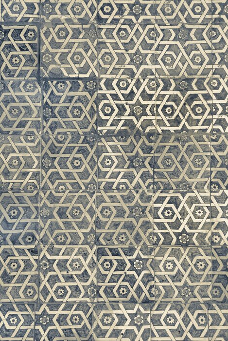 Tapete Kleines ornamentales Motiv mit Sternen