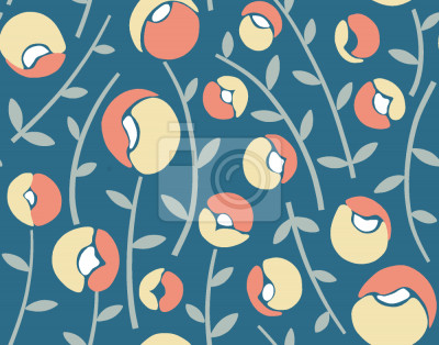 Tapete Lady Schuh Blau