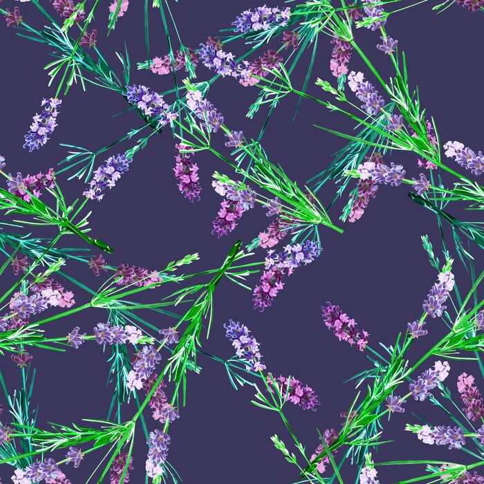 Tapete Lavendel nahtlose Muster