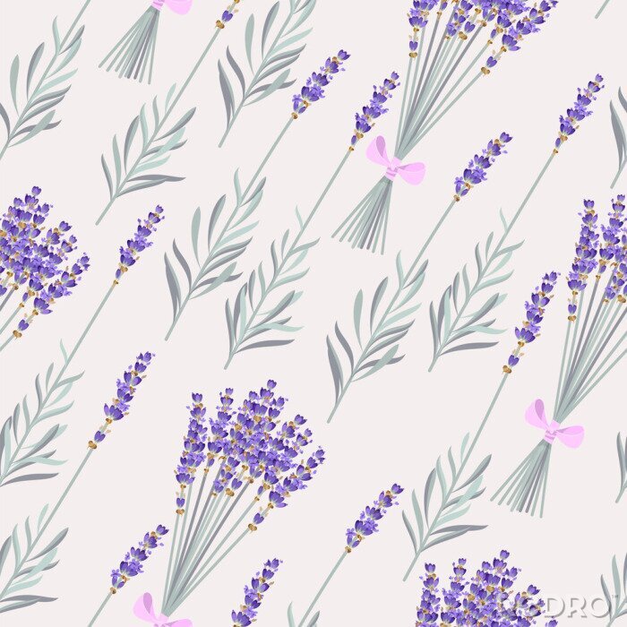 Tapete Lavendelblüten-Bouquet
