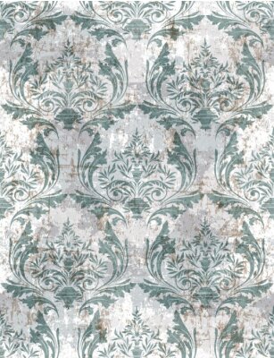 Tapete Leicht beschädigtes viktorianisches Muster