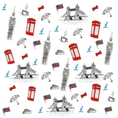 Tapete London skizze