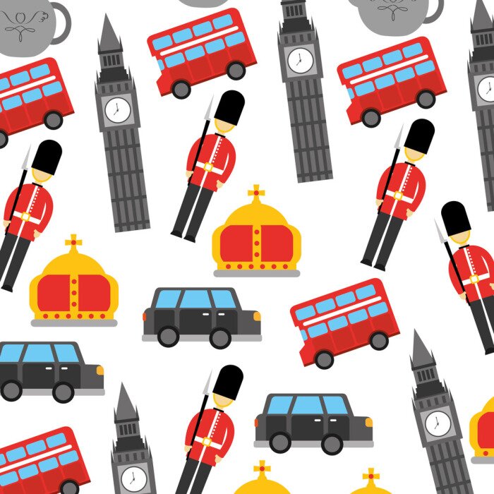 Tapete London und Vereinigtes Königreich Stadt Soldat Krone Taxi Big Ben Icons