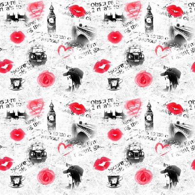 Tapete Londoner Modehintergrund