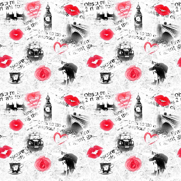 Tapete Londoner Modehintergrund