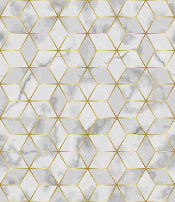 Tapete Luxury Marble Mosaic Star Tile Seamless Pattern