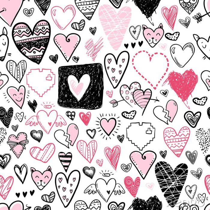 Tapete Mädchenherzchen