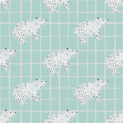 Tapete Märchenhafte weiße Teddybären