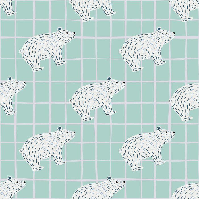 Tapete Märchenhafte weiße Teddybären