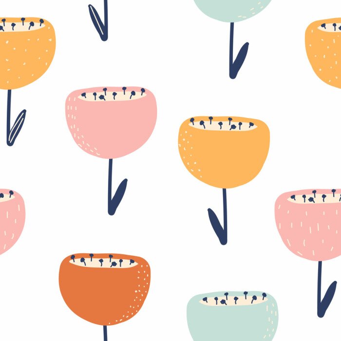 Tapete Magische Blumen