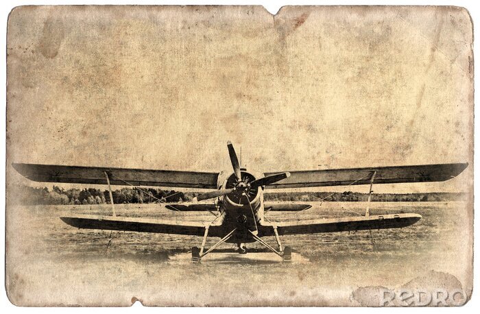 Tapete Militärflugzeug Vintage