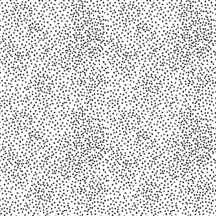 Tapete Minimalistische Deko weiß mit schwarzen Punkten