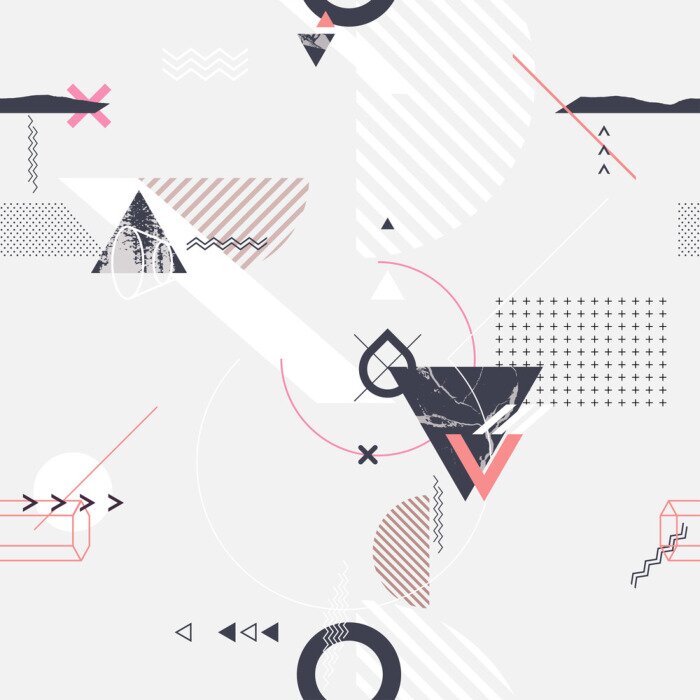 Tapete Minimalistische Jugendgeometrie