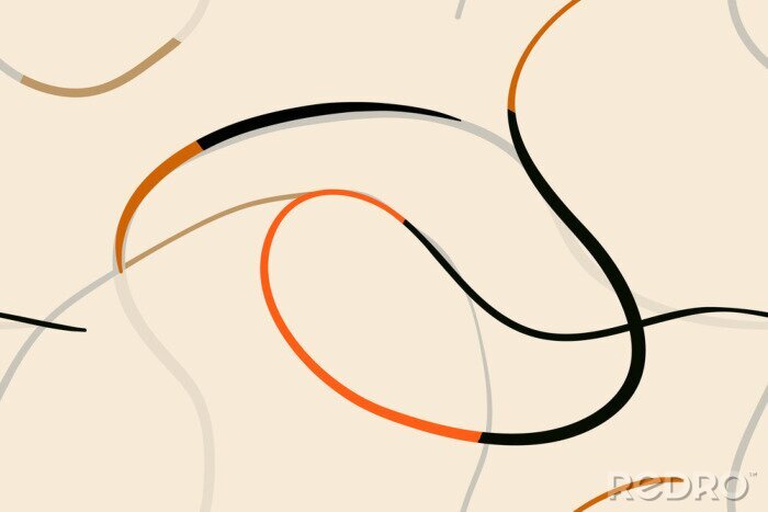 Tapete Minimalistisches Muster in Beige