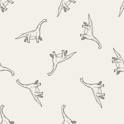 Tapete Minimalistisches Muster mit Dinosauriern