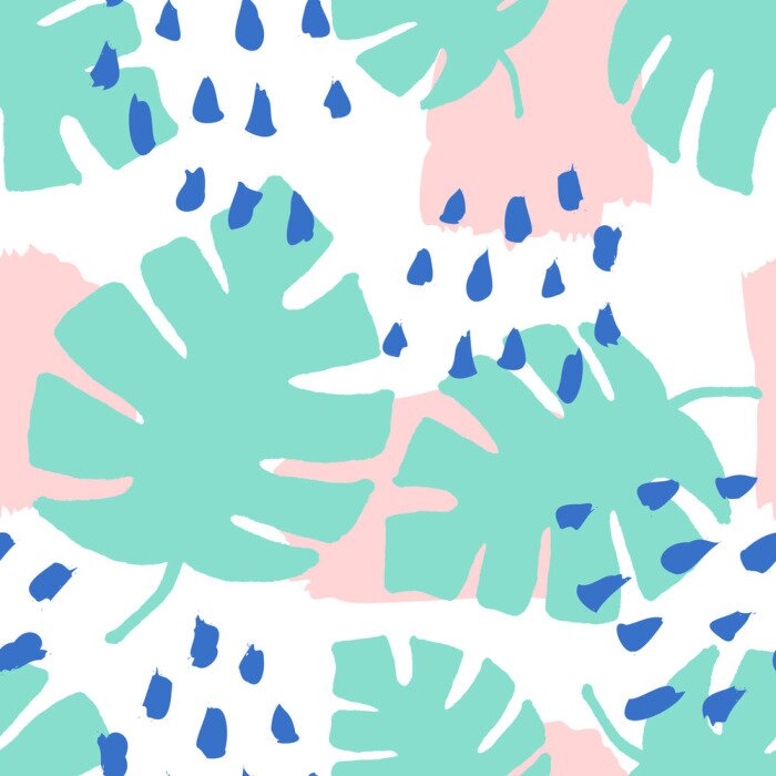 Tapete Moderner Blick auf Blätter