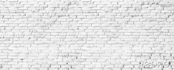 Tapete Moderner weißer Backsteinhintergrund