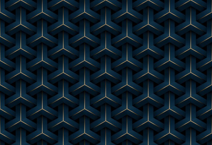 Tapete Modernes geometrisches Muster 3D