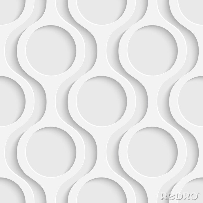 Tapete Modernes geometrisches Muster mit Kreisen