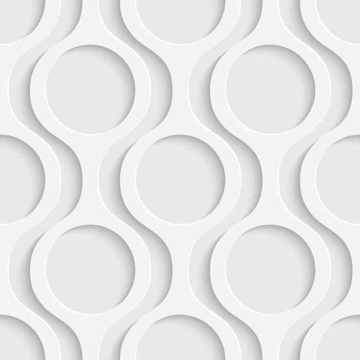 Tapete Modernes geometrisches Muster mit Kreisen