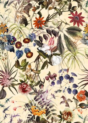 Modisches Blumenmuster