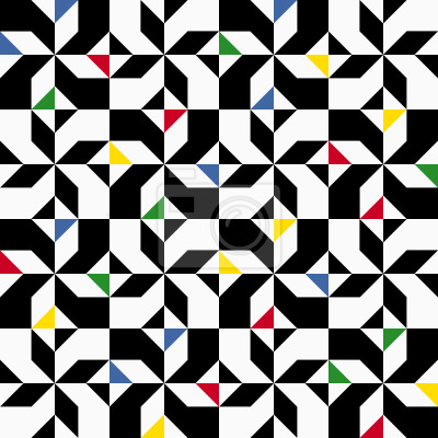 Tapete Mondrian Blumen