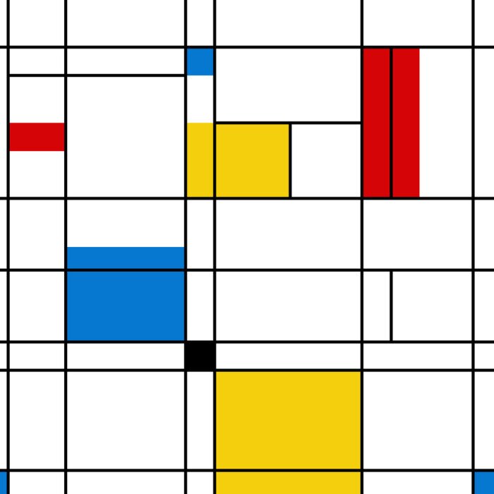 Tapete Mondrian Komposition Bauhaus