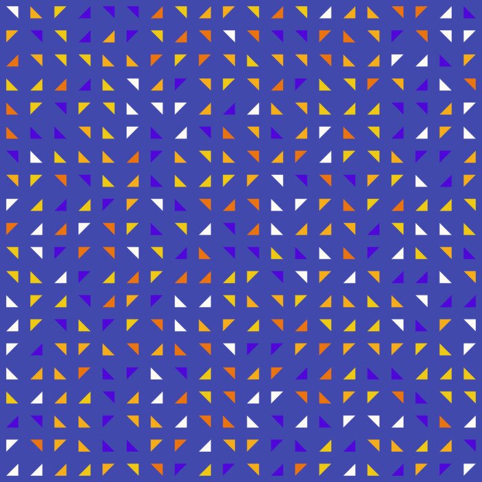 Tapete Mosaik aus Dreiecken