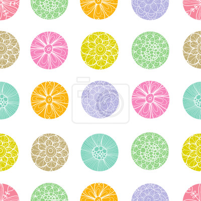 Tapete Motiv mit großen verzierten Punkten