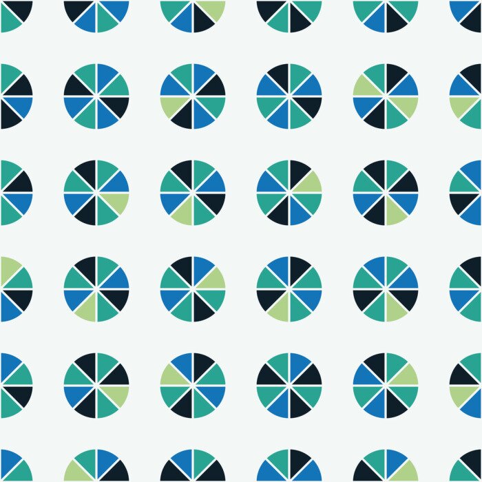 Tapete Motiv mit Punkten in Teile aufgeteilt